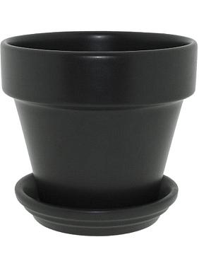 Кашпо с поддоном Urbann pot & saucer matt anthracite Кашпо с поддоном Urbann pot & saucer matt anthracite