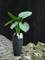 Кашпо Plain emperor metal glaze D41 H100 см