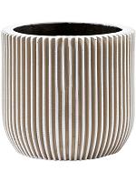 Кашпо Capi nature groove planter ball ivory D9 H8 см
