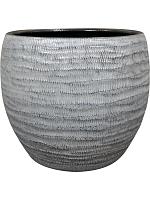 Кашпо Manuel pot shiny grey D28 H25 см