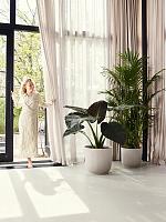 Кашпо Vibes fold round linen white D47 H44 см