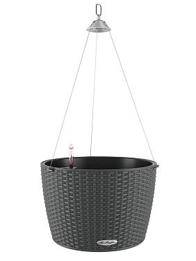Кашпо подвесное Lechuza Nido Cottage 35 гранит