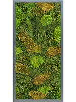Картина из мха mdf ral 7016 satin gloss 20% flat and 80% exclusive moss (mix) L80 W40 H6 см