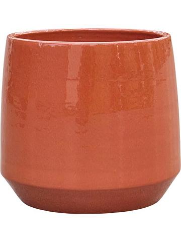 Кашпо Common pot shiny brick red