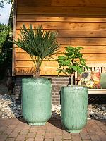 Кашпо Linne vase holly green (набор 2 шт) D44 H66 см
