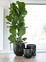 Кашпо Array pot night blue D36 H36 см