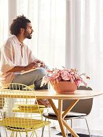 Кашпо Vibes fold bowl delicate pink D25 H12 см