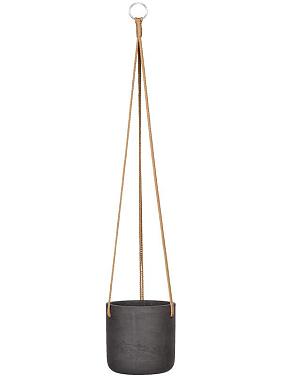 Кашпо подвесное Rough charlie (hanging) s black washed Кашпо подвесное Rough charlie (hanging) s black washed