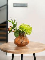 Ваза Meja vase splashed orange D14 H11 см Ваза Meja vase splashed orange D14 H11 см