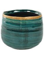 Кашпо Iris pot turquoise D8 H7 см