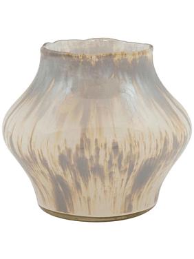 Ваза Meja pot splashed cream