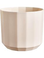 Кашпо Facet round almond pink D17 H15 см