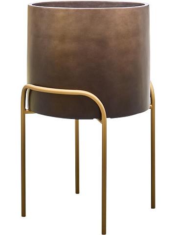 Кашпо Baq gradient elevated cylinder high matt coffee ( + подставка на ножках) Кашпо Baq gradient elevated cylinder high matt coffee ( + подставка на ножках)
