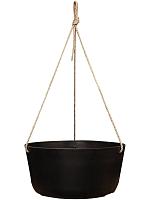 Кашпо подвесное Palermo hanger black D27 H12 см Кашпо подвесное Palermo hanger black D27 H12 см