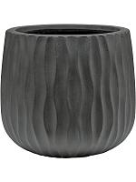 Кашпо Wave pax s, charcoal cement D29 H26 см