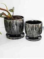 Кашпо Array orchidpot night blue D14 H14 см