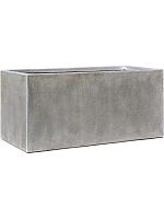 Кашпо Antwerp rectangle planter grey brown L80 W37 H37 см