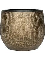 Кашпо Ryan pot shiny gold D18 H16 см