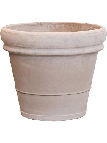Кашпо Terra cotta doppio bordo grey