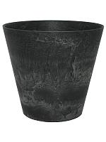 Кашпо Artstone claire pot black D27 H24 см