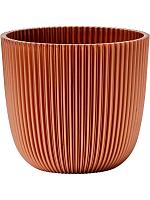 Кашпо Capi nature groove made with planter ball metallic copper D22 H20 см
