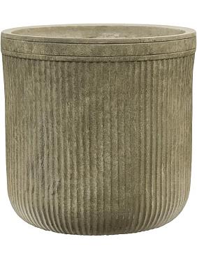 Кашпо Baq vertical rib cylinder green Кашпо Baq vertical rib cylinder green