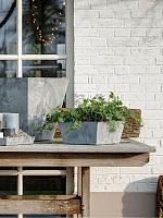 Кашпо Artstone ella bowl grey L25 W25 H12 см