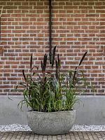 Кашпо Mountain hunter s dioriet grey L60 W34 H29 см