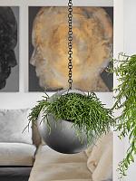 Кашпо подвесное Baq gradient hanging basket matt grey D21 H21 см