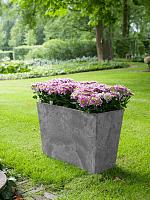 Кашпо Artstone ella divider grey L60 W26 H40 см