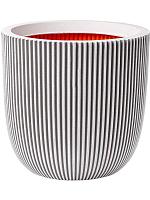 Кашпо Capi nature groove nl planter ball ivory D43 H41 см