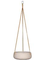 Кашпо подвесное Rough eileen (hanging) s grey washed D24 H9 см