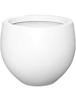 Кашпо Fiberstone jumbo orb m matt white D110 H93 см