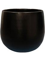 Кашпо Isabel pot black D31 H28 см
