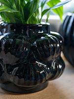 Кашпо Sanah pot petrol D14 H11 см