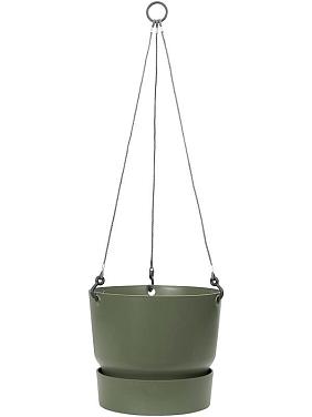 Кашпо подвесное Greenville hanging basket leaf green Кашпо подвесное Greenville hanging basket leaf green
