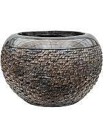 Кашпо Baq luxe lite universe layer globe bronze D45 H32 см