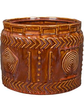 Кашпо Aztec pot coral