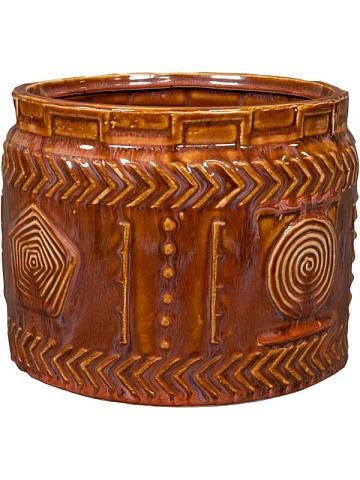 Кашпо Aztec pot coral