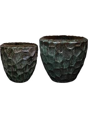 Кашпо Cascara pot holly green (набор 2 шт) Кашпо Cascara pot holly green (набор 2 шт)