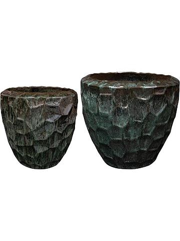Кашпо Cascara pot holly green (набор 2 шт) Кашпо Cascara pot holly green (набор 2 шт)