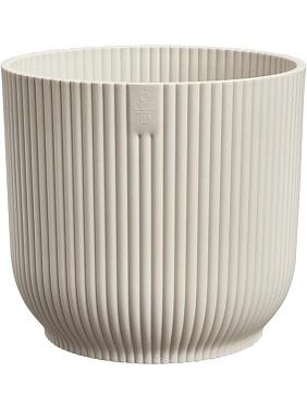 Кашпо Vibes fold round mini linen white