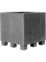 Кашпо Fiberstone jumbo xl grey L110 W110 H100 см