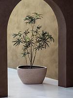 Кашпо Ruvido organic low sand D67 H30 см