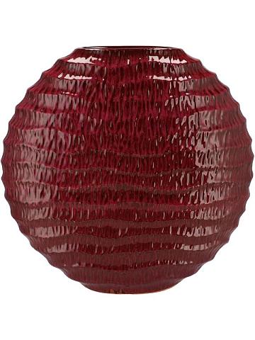 Ваза Inga jada oval vase purple active glaze wave
