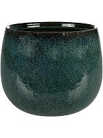 Кашпо Odile pot petrol D24 H19 см