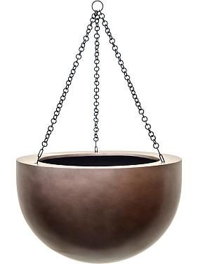 Кашпо подвесное Baq gradient hanging bowl matt coffee