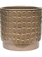 Кашпо Eno pebble pot grey D16 H16 см