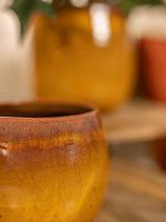 Кашпо Charlotte pot ochre D33 H30 см Кашпо Charlotte pot ochre D33 H30 см