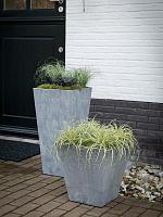 Кашпо Artstone ella pot grey L35 W35 H34 см Кашпо Artstone ella pot grey L35 W35 H34 см